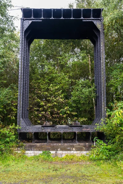 Sezione in ferro battuto dell'originale ponte Britannia . — Foto Stock