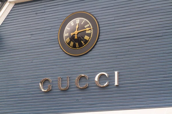Redakcja, Podpis lub logo Gucci — Zdjęcie stockowe