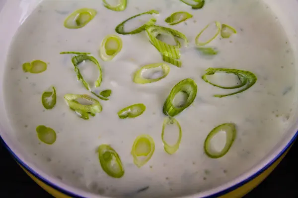 Zblízka ricotta sýr dip — Stock fotografie