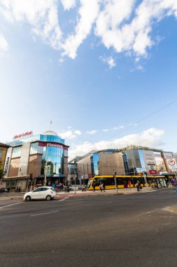 Budapeşte, Macaristan yayaları ve trafiği, Budapeşte Macaristan, 19 Eylül 2019, Macaristan