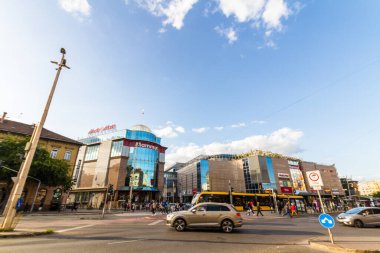 Budapeşte, Macaristan yayaları ve trafiği, Budapeşte Macaristan, 19 Eylül 2019, Macaristan