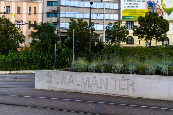 Budapest Ungarn Fußgänger Und Verkehr Budapest Ungarn September 2019 Ungarn — Stockfoto