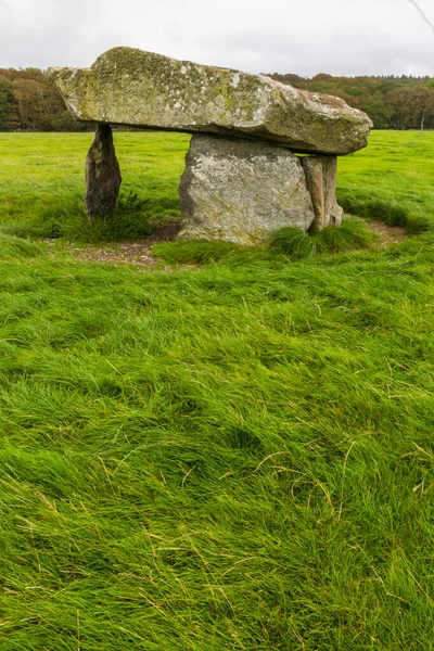 Stone Tumulus Presaddfed Burial Chamber Англсі Уельс Велика Британія Портрет — стокове фото