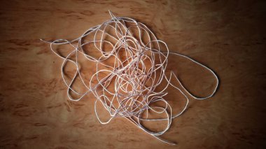 Kağıda bağlamak için sınav ipliği