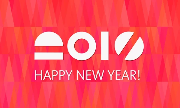 Feliz año nuevo banner fuego fondo — Vector de stock