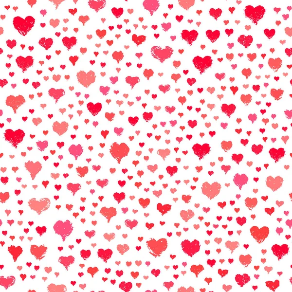 Painted Hearts Seamless Pattern — Stock Photo, Image