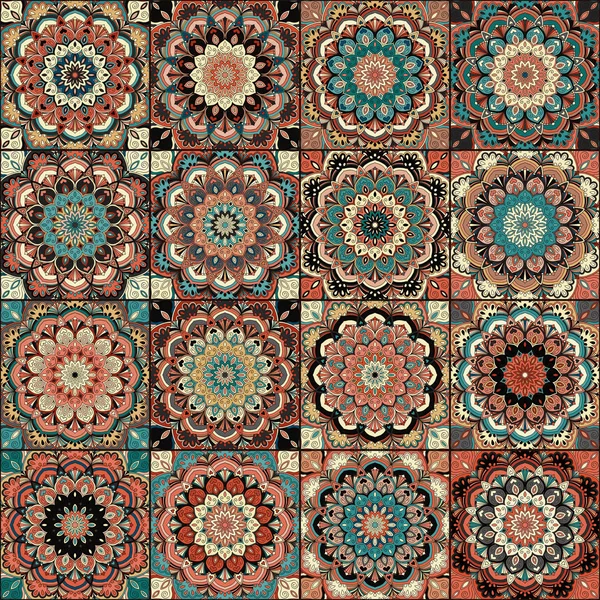 Плитка и набор цветов — стоковый вектор
