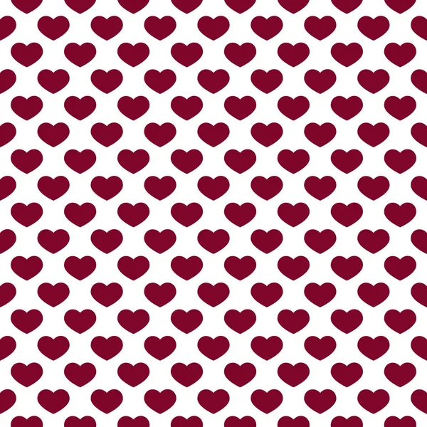 Hearts Pattern on White Background — Stock Vector