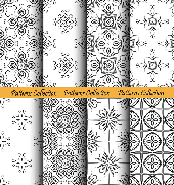 Fond Floral Patterns Set — Image vectorielle