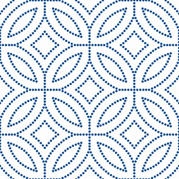 Azul flor padrão grânulos fundo — Vetor de Stock