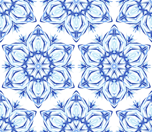 Caleidoscopio azul claro fondo de la flor — Archivo Imágenes Vectoriales