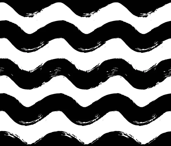 Patrón de onda horizontal pintado — Vector de stock