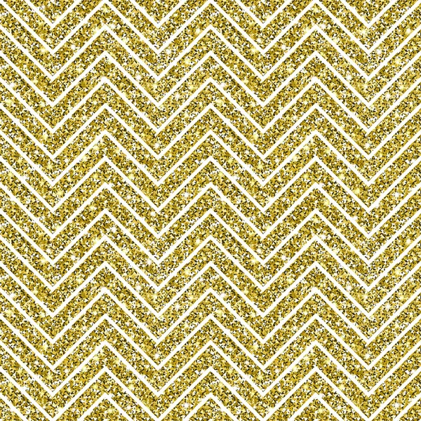 Gold glitter Chevron Muster Hintergrund — Stockvektor