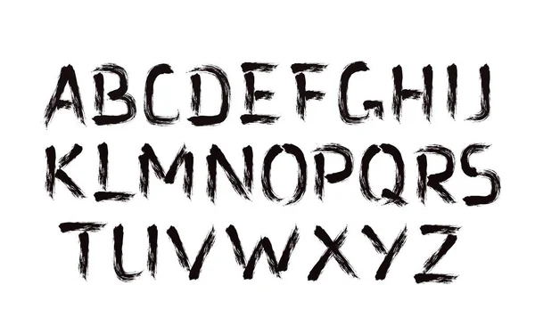 Смелые буквы кисти — стоковый вектор