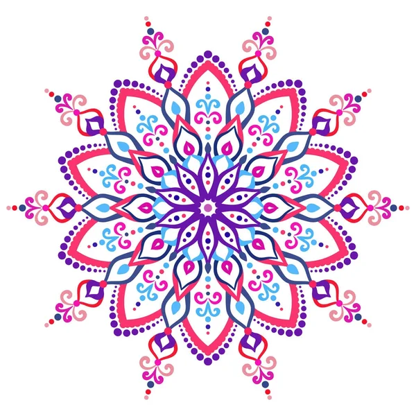 Mandala flor elemento de diseño — Vector de stock