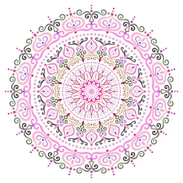 Elemento intrincado de diseño de flores de Mandala — Vector de stock