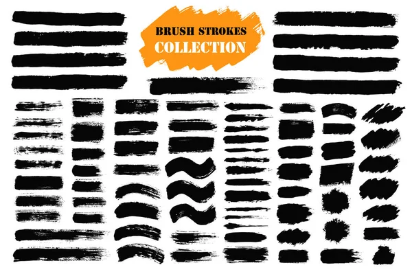 Brush strokes textrutor — Stock vektor