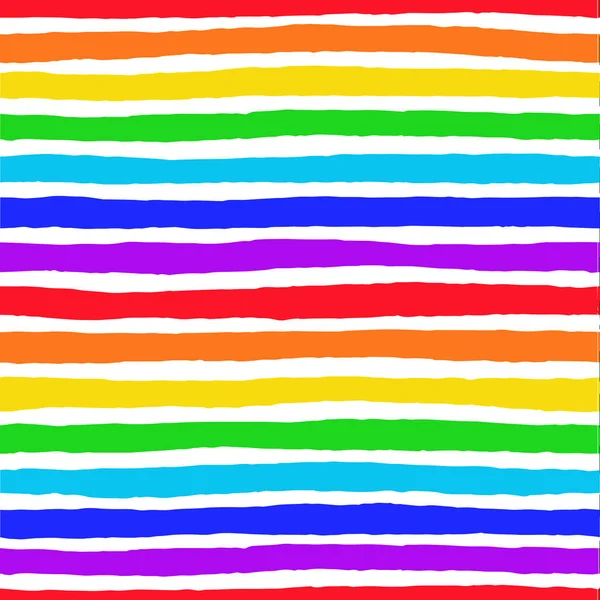 Irregular Striped Rainbow Pattern — Stock Vector