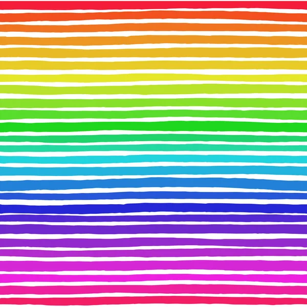 Oregelbundna randig Rainbow mönster — Stock vektor