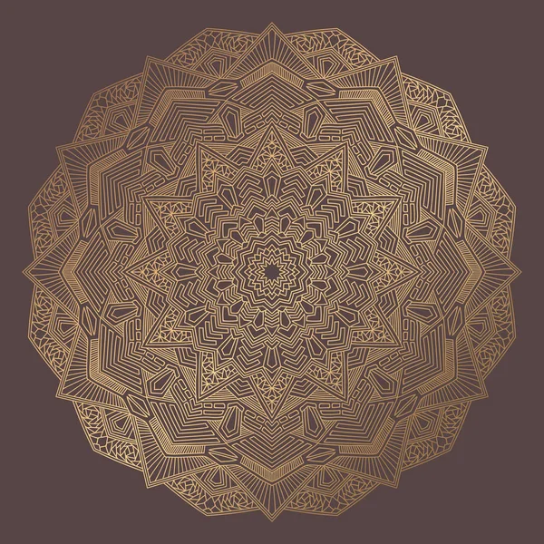 Mandala Vector Elemento de design — Vetor de Stock