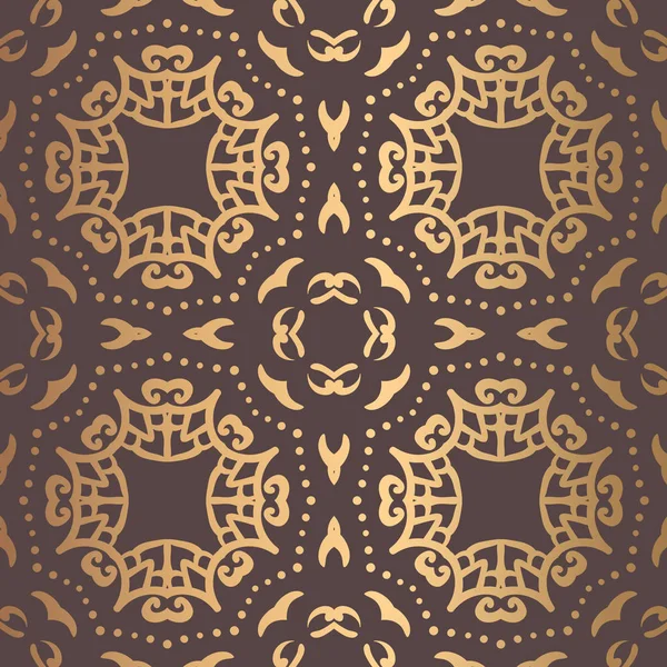 Modèle Arabesque doré — Image vectorielle