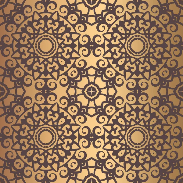 Modèle Arabesque doré — Image vectorielle