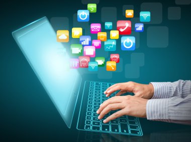 Internet iletişim ve bulut bilgi işlem kavramı