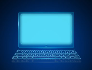 Dizüstü bilgisayar notebook ile mesajınız için yer