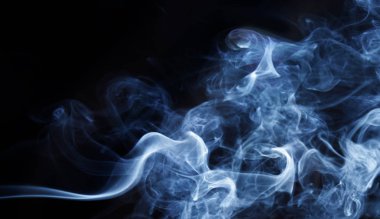 Gökkuşağı renkli, siyah, mavi ve beyaz duman desen, doku, arka plan