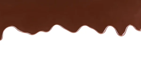 Melting Chocolate White Background Pattern — Stock Photo, Image