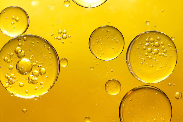 golden yellow bubble oil