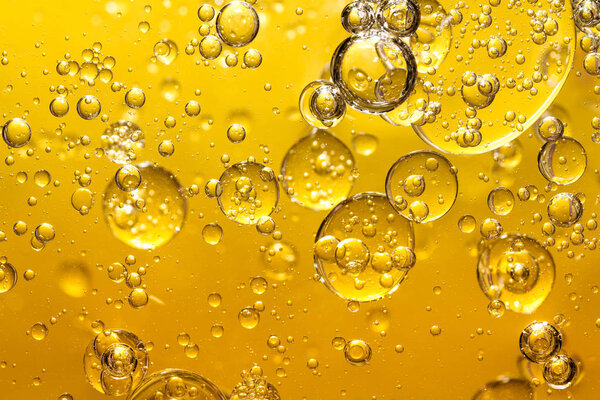 golden yellow bubble oil