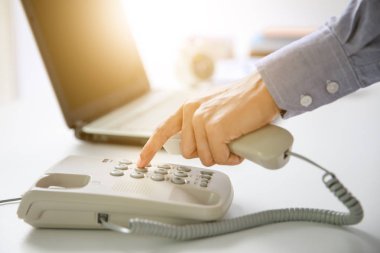 işadamı office arka plan dijital telefon