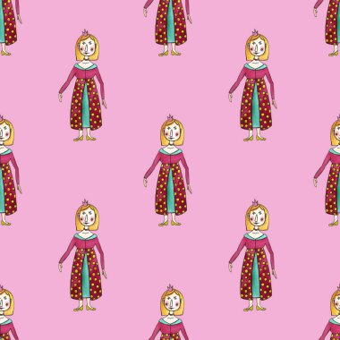 Orijinal suluboya bebek. Çizgi film kızı. El yapımı oyuncaklar. Çıkartma, logo ve kartvizit için iyi bir illüstrasyon. Bebek kıyafetleri, çocuk eşyaları, örgü şapka, ceket, botlar, botlar..