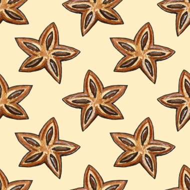 Sulu boya elementleri, ladin dalları, toplar, hediyeler, kalp, yıldız, tilki, köpek, ispinoz, kap kek, şapka, çorap. Kusursuz desen