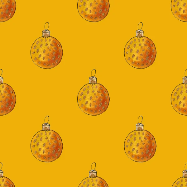 Ampoules de Noël fait main aquarelle illustration. décoration de boule de Noël. fond décoratif pour en-tête ou carte de vœux, décorations en boule — Photo