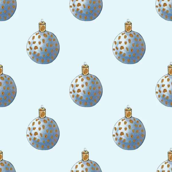 Bulbos de Natal feito à mão ilustração aquarela. Decoração de bola xmas. fundo decorativo para cabeçalho ou cartão de saudação, bauble decorações — Fotografia de Stock