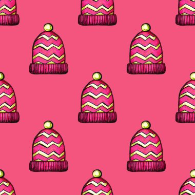 Zarif pembe süslemeli harflerin kış alfabesi. Suluboya elle çizilmiş mektup. Tasarım elementi