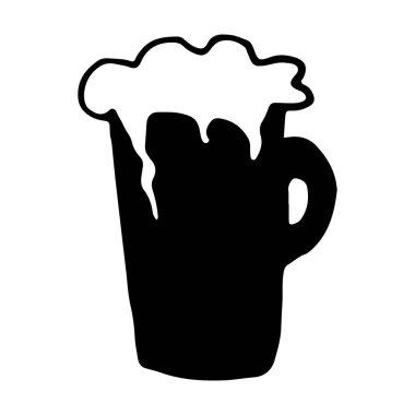 Birayla ilgili Rusça alıntıları olan eski moda posterler. Kaligrafik pankart ve tişört izi. Bar veya bar menüsü tasarımı için el çizimi pankart. Vektör illüstrasyonu