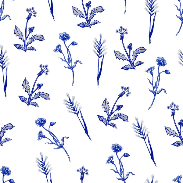 Иллюстрация с синей надписью Весна вибрации, в стиле ручной надписи, с листьями и текстурой, для встречи весны, весенних праздников, печати на ткани или бумаги, и цифровой — стоковое фото