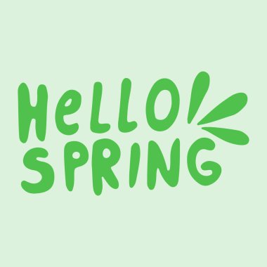 Basit ve şık modern renkli illüstrasyon, vektör el çizimi elementler, karalamalar, harfler, ifade