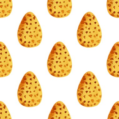 Paskalya pastası, yumurta ve söğüt dalları suluboya boyayla boyanmış. Parlak sevimli el çizimi çizimi