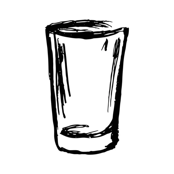 向量集的素描鸡尾酒和酒精饮料 — 图库矢量图片