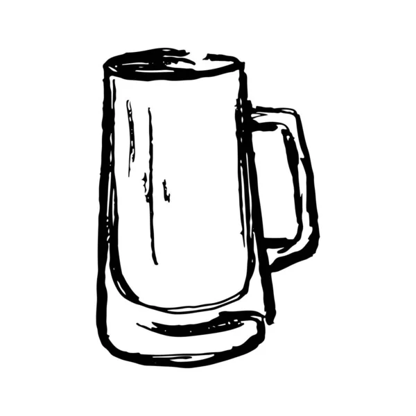 Set Vettoriale Cocktail Sketch Bevande Alcoliche — Vettoriale Stock