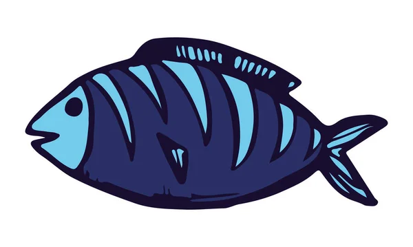 물고기 아이콘 디자인 템플릿 귀여운 — 스톡 벡터