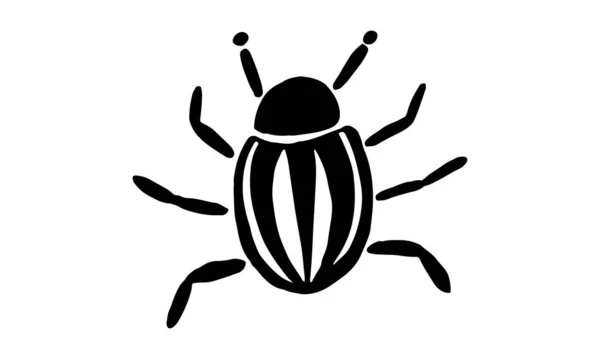 Hmyzu Ikony Set Vektor Kolekce Chyby Symbolů Stylu Tenké Čáry — Stockový vektor