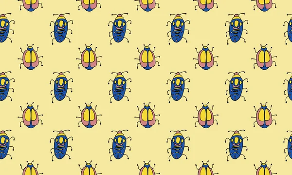 Peligro Simple Insecto Dibujos Animados Icono Colores Aislado Blanco Ilustración — Archivo Imágenes Vectoriales