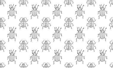 Basit tehlike böceği çizgi film simgesi. Vektör İllüstrasyonu