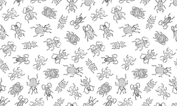 Simple danger insect cartoon icon symbol. Vector Illustration