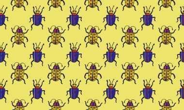 Beyaz üzerine izole edilmiş basit tehlike böceği çizgi film renkli simge sembolü. Vektör İllüstrasyonu